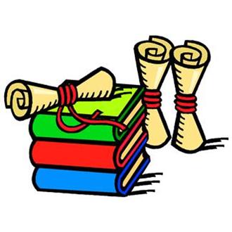 Picture of books and scrolls
